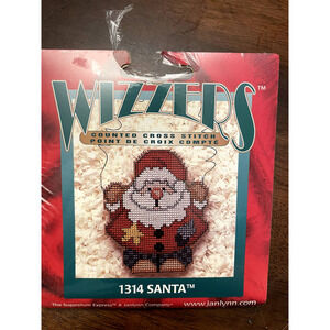 wizzers cross stitch pattern 1314 Santa christmas